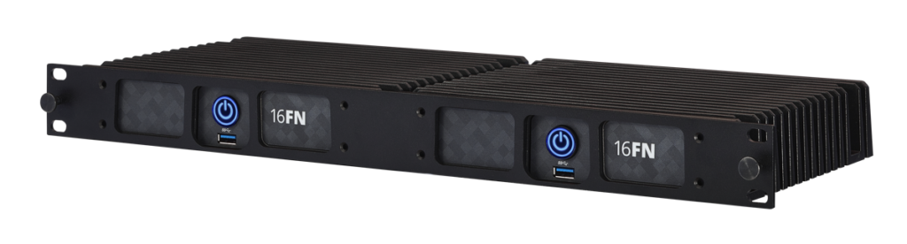 Fanless 1U NUC i3-100U Rack PC Power over Ethernet