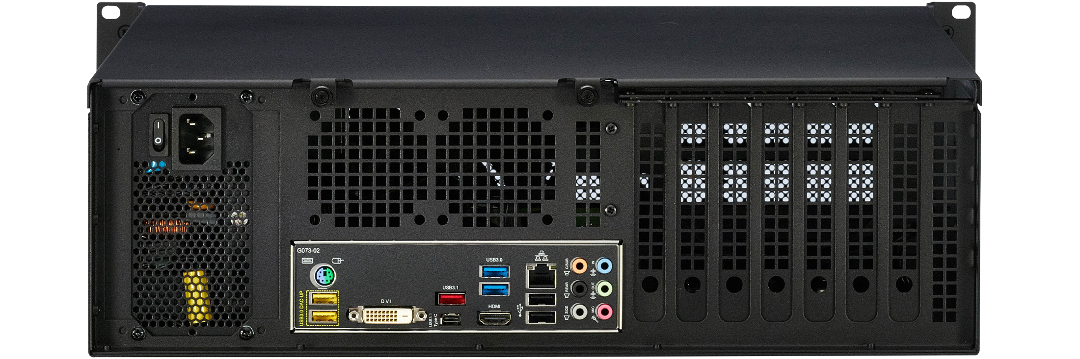 3U PC Vertical PCIe slots