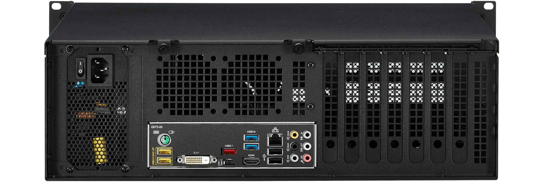 3U PC Vertical PCIe slots