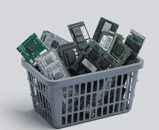 RAM sticks in a shopping basket