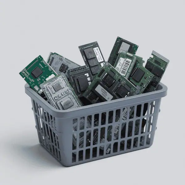 RAM sticks in a shopping basket