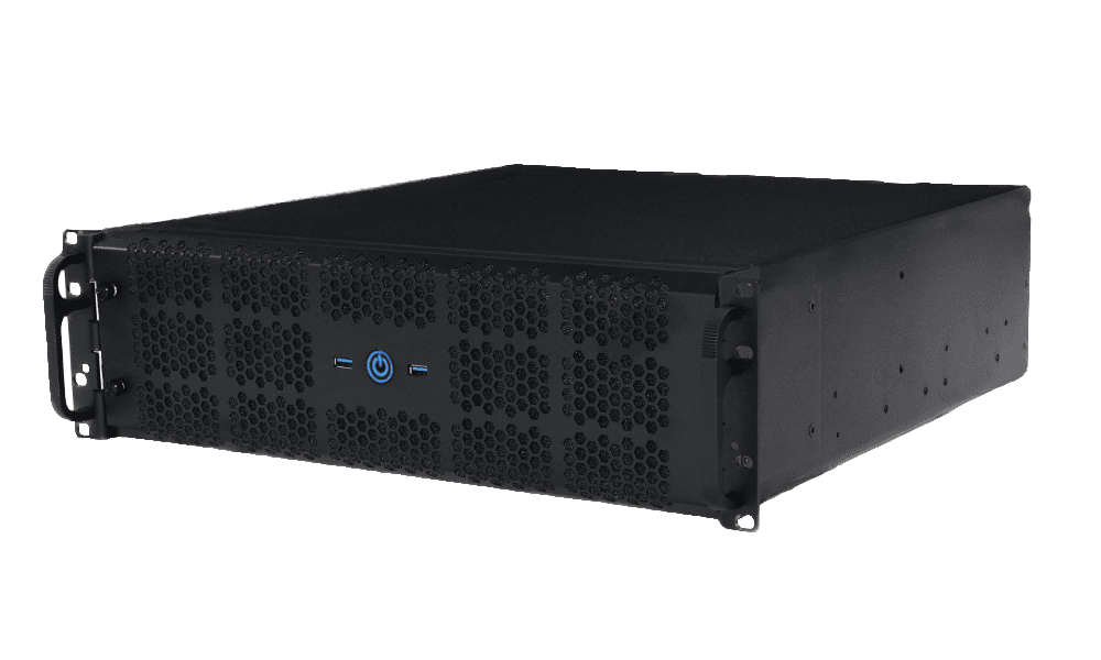 3U PC Front Angled