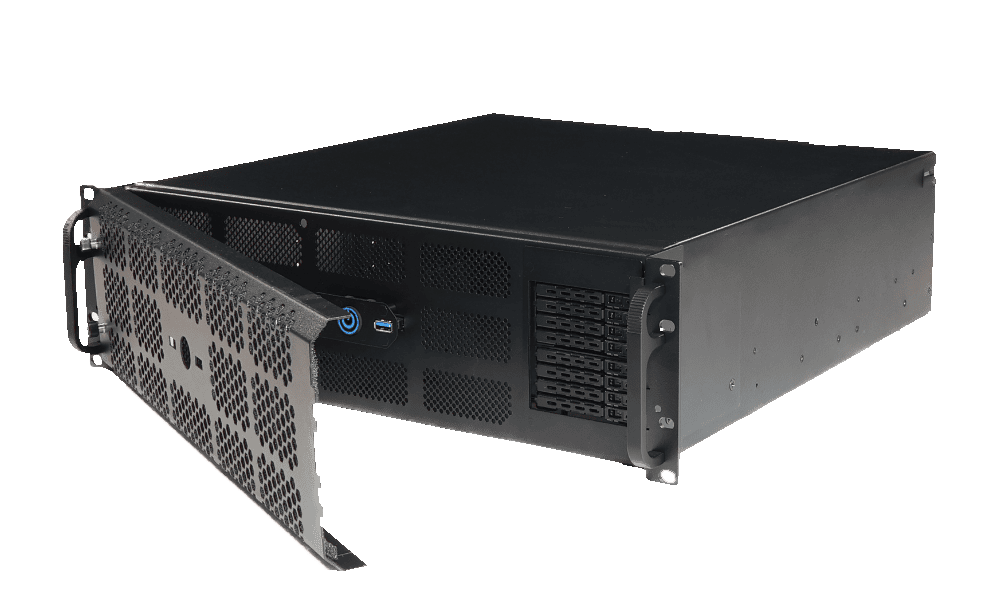 3U PC Hot swap Bays open front