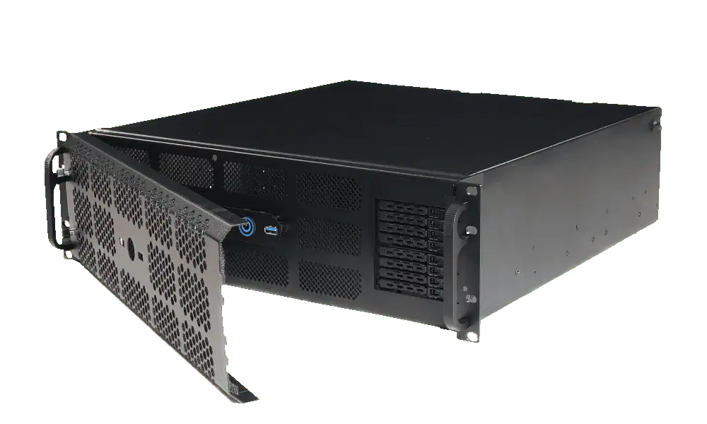 3U PC Hot swap Bays open front
