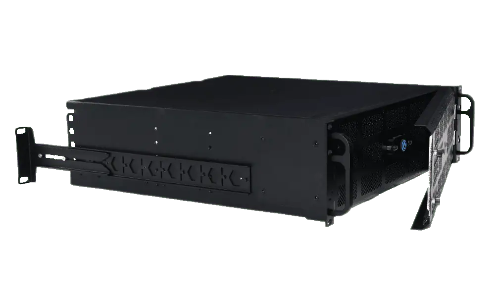 3U PC Rear Mounting front open