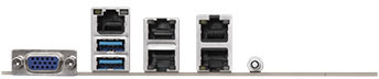 Back panel image of ports