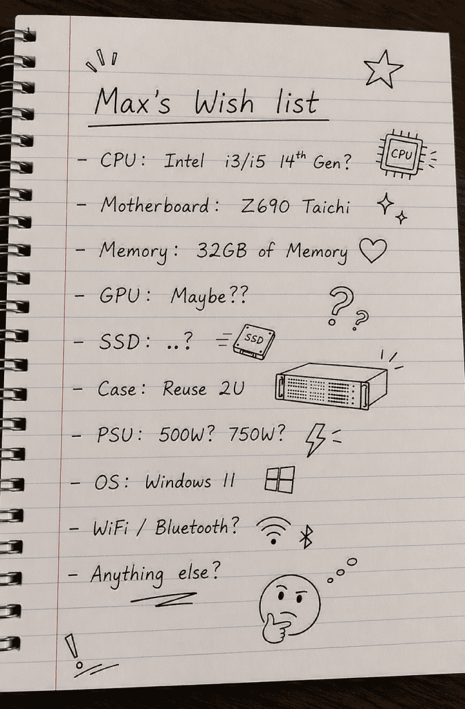 Max's wish list
