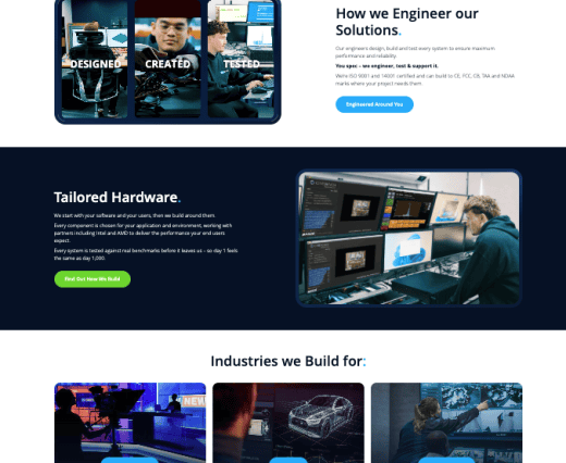 Homepage screenshot