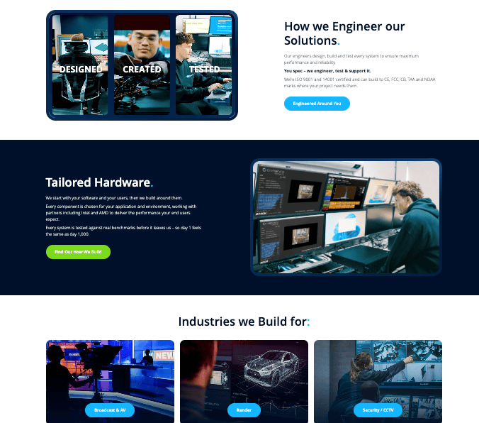 Homepage screenshot