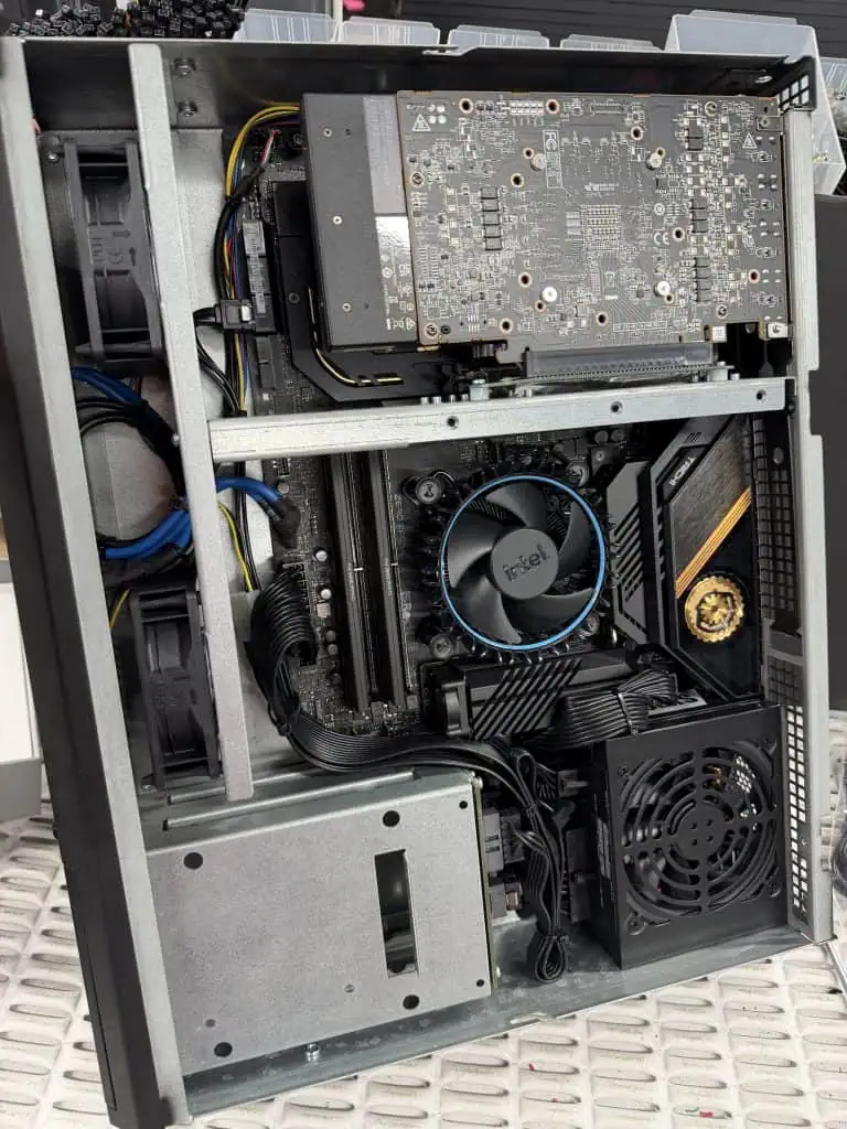 Finished computer assembly