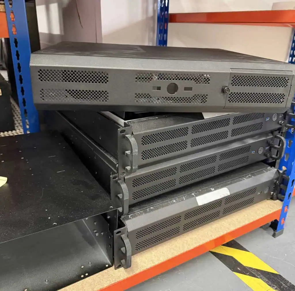 Stack of saved machines
